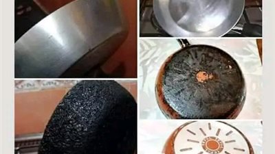 تنظيف الطاسة المحــروقة  بدون ملح ليمون او كربوناتو او اى مواد كيــماويــة بدون نقع والا مجهود هتنظفيها فى 5 دقايق لكل انواع الطاسات بطريقة عبــقرية