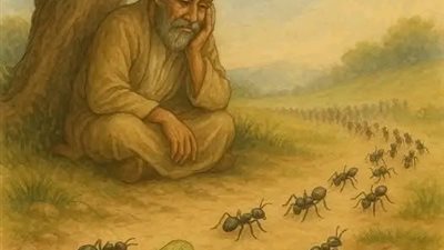 حكاية الأعرابي والنملة