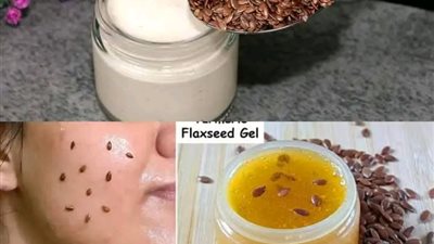 بذور الكتان لتجاعيد البشرة 