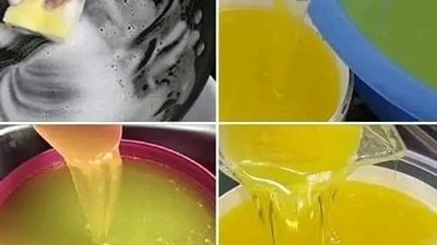 عمل صابون المواعين في المنزل