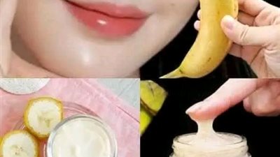 ماســـك الموز يزيــــل جميع تجــاعيد البشــرة في 3 دقائق حتى في عمر 70 سنة نضــارة البشرة 