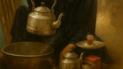 تقول العجوز لي ثلاث أبناء 