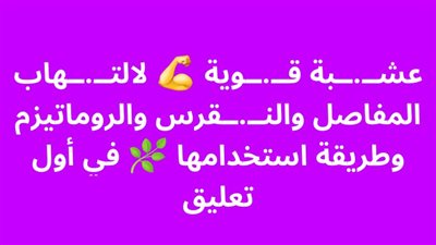 عشبة قوية لالتهاب المفاصل والنقرس والروماتيزم وطريقة استخدامها